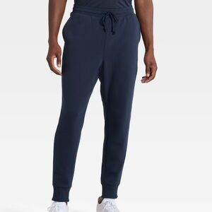 All In Motion Men's Active Comfort Fleece Jogger‎ Pants Navy Blue